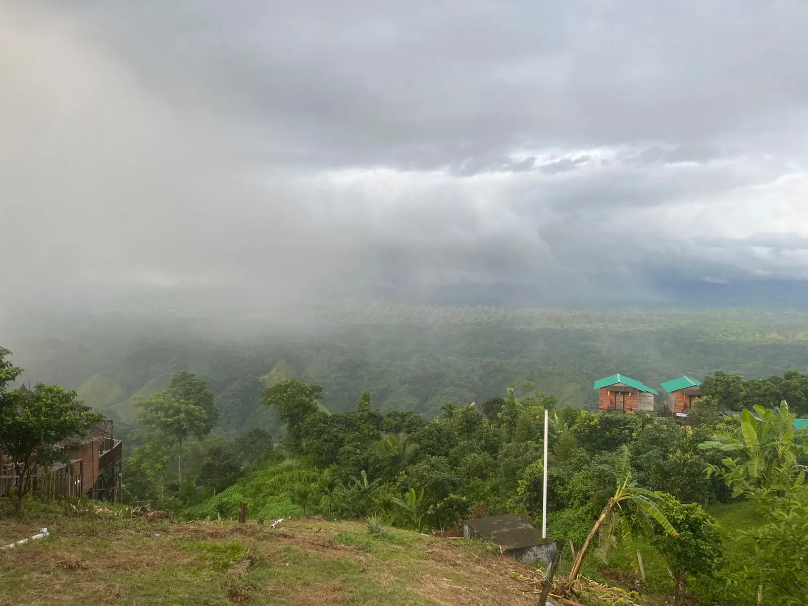 বর্ষায় কুয়াশায় ঢাকা সাজেকের পূর্ব উপত্যকা